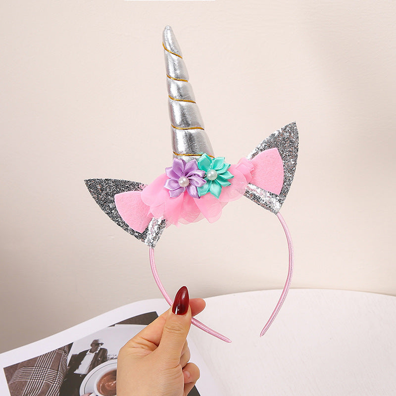 Wholesale Angel Wings Girls Unicorn Holiday Party Props Princess Dress Party Headband